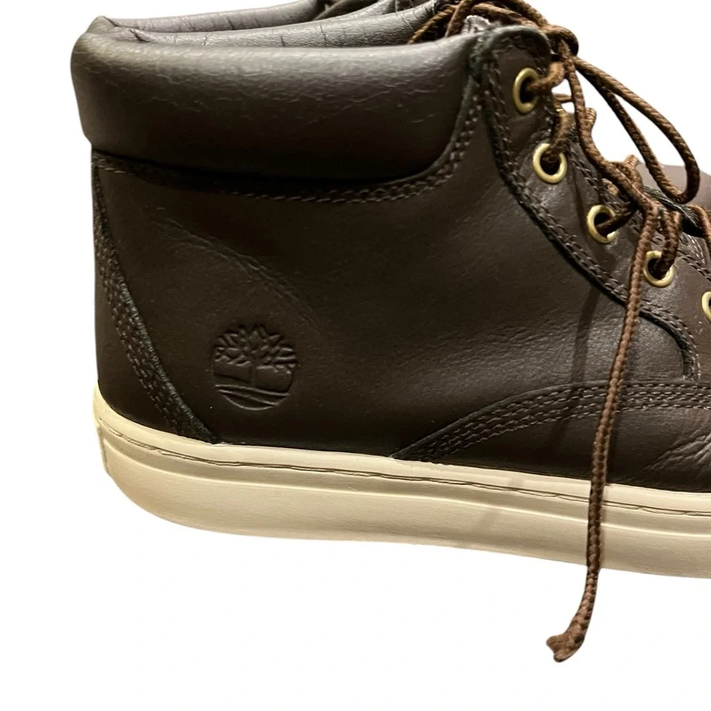 Timberland Dark Brown Leather A181C Lace Up Chukka Shoes Men’s‎ Size 8.5